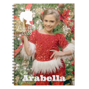 Glitzer Girls Arabella Spiral Foto Notebook Notizblock