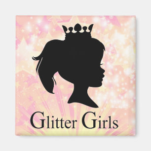 Glitzer Girls Kühlschrank Magnet