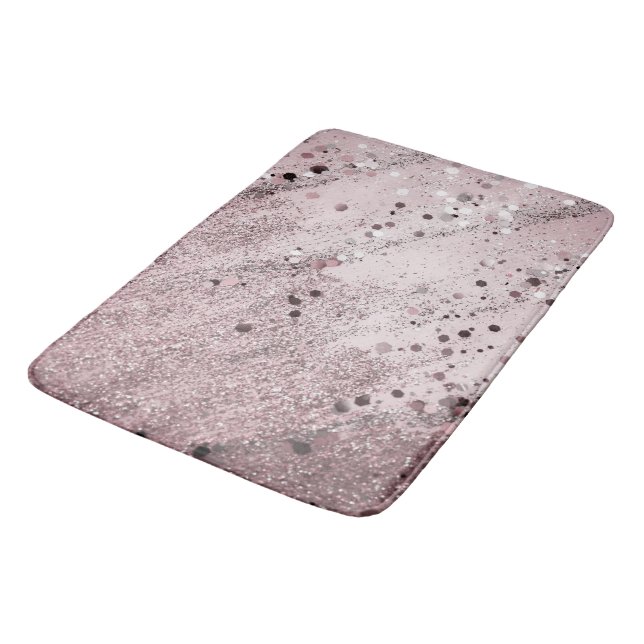Glitzer Glam 3 #art #Glitzer Badematte (Schrägansicht)