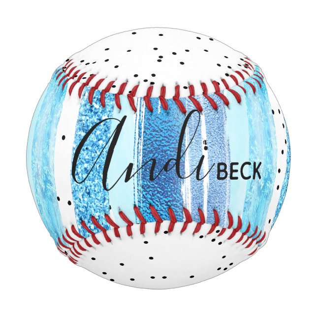 Glitzer Glam Baseball (Rückseite)