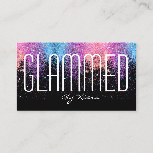 Glitzer Glam Business Cards Visitenkarte (Vorderseite)