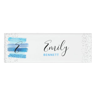 Glitzer Glam Namenschild