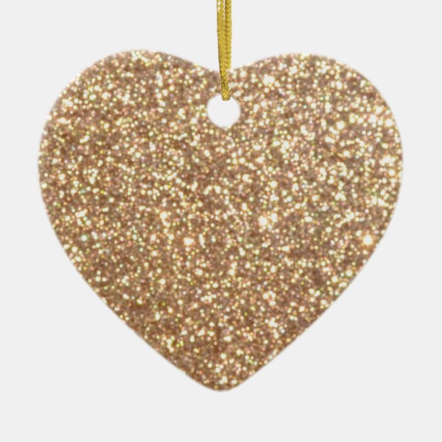 Glitzer-Glitzern aus Hell-Kupfer Keramik Ornament (Vorne)