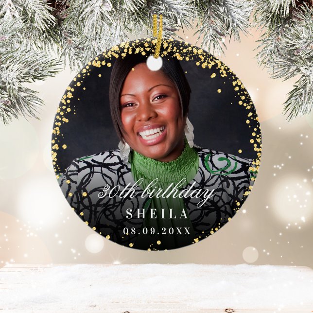 Glitzer Glitzern Foto Keramik Ornament (Von Creator hochgeladen)