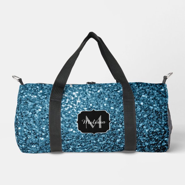 Glitzer-Glitzern für hellblaue Imitate Duffle Bag (Vorderseite)