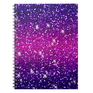 Glitzer Glitzern Lila Rosa Textur Notizblock