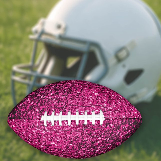 Glitzer-Glitzern mit heißen rosa Imitaten Football (Von Creator hochgeladen)