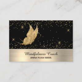 *~* Glitzer Gold Butterfly Mystische Magische Ster Visitenkarte