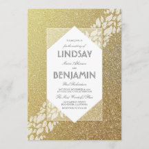 Glitzer Gold Hochzeit