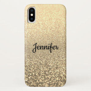 Glitzer, Gold, personalisiert, glänzend, Glitzer,  Case-Mate iPhone Hülle