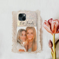 Glitzer Gold | Persönliches Foto Beste Freundschaf