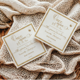 Glitzer Gold Princess einmal auf eine Time Baby Du Serviette