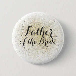 Glitzer Gold Vater der Bride Button