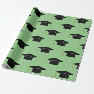 Glitzer Graduation Cap Geschenkpapier