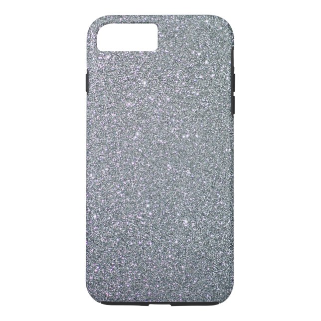 Glitzer Gray Ombre Schlicht Personalisiert Case-Mate iPhone Hülle (Rückseite)