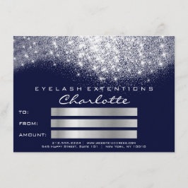 Glitzer Gray Silver Blue Navy Zertifikat Geschenk