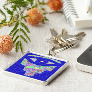 Glitzer Hamsa Schlüsselanhänger