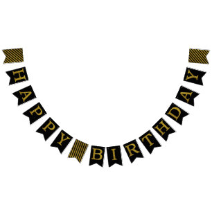 Glitzer Happy Birthday Banner