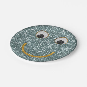 Glitzer Happy Face 19-Paper Party Teller