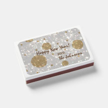 Glitzer Happy New Year Matchboxen
