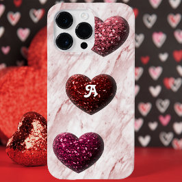 Glitzer Heftmonogramm Case-Mate iPhone 14 Pro Max Hülle