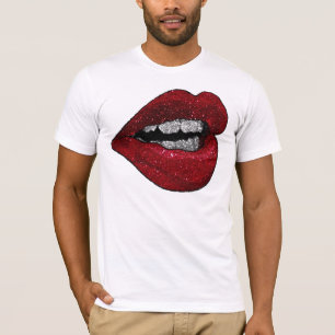 GLITZER-HEISSE LIPPEN T-Shirt