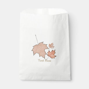 Glitzer Herbstblätter Winter Goldener Herbst Party Geschenktütchen