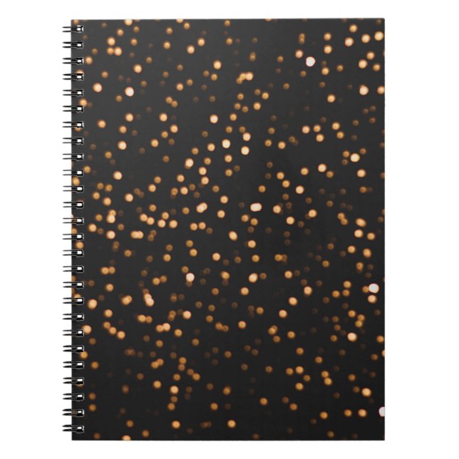 Glitzer-Hintergrund Gold-Textur Notizblock (Vorderseite)