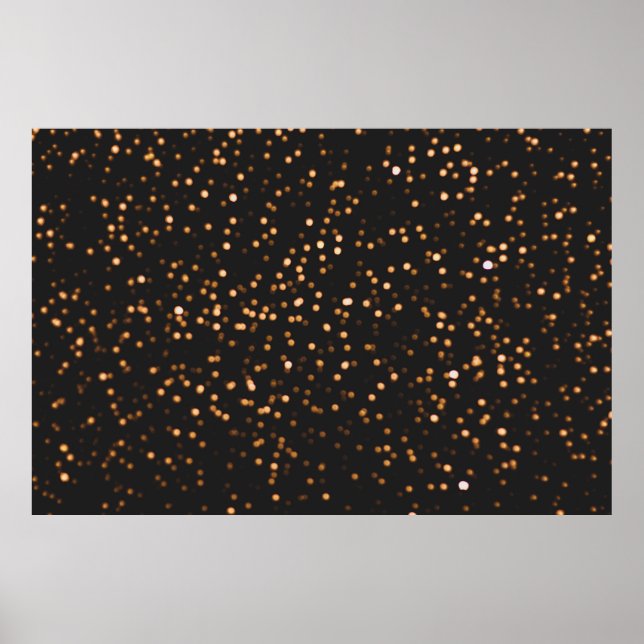 Glitzer-Hintergrund Gold-Textur Poster (Vorne)