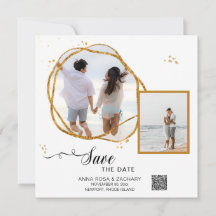 *~* Glitzer - Hochzeitwebsite AR6 Save the Date QR