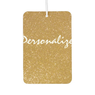 Glitzer in Goldform Autolufterfrischer