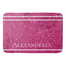 Glitzer in Rosa und Weiß Streifen Modern künstleri