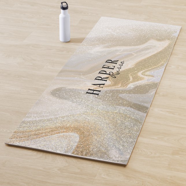 Glitzer Individuelle Name Yoga Mat Yogamatte (Beispiel)