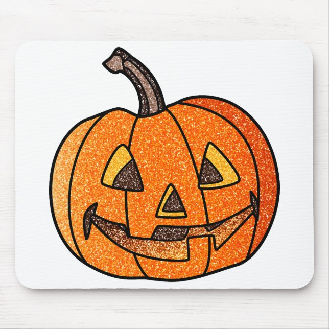 Glitzer Jack O'Lantern Mousepad (Vorne)