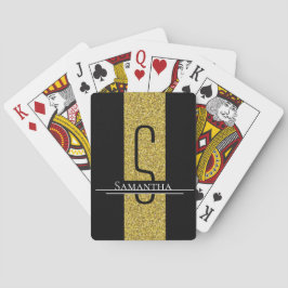 Glitzer-Karten für das Goldene Monogramm Spielkarten