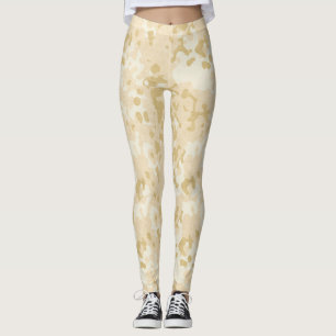 Glitzer-Leggings in Gold Leggings