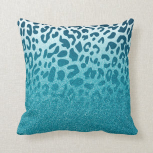 Glitzer Leopard Kissen