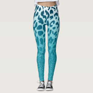Glitzer Leopard Leggings