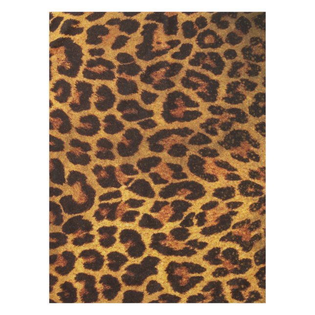 Glitzer Leopard Ping Tischdecke (Vorderseite)