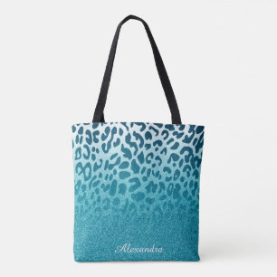 Glitzer Leopard Tasche