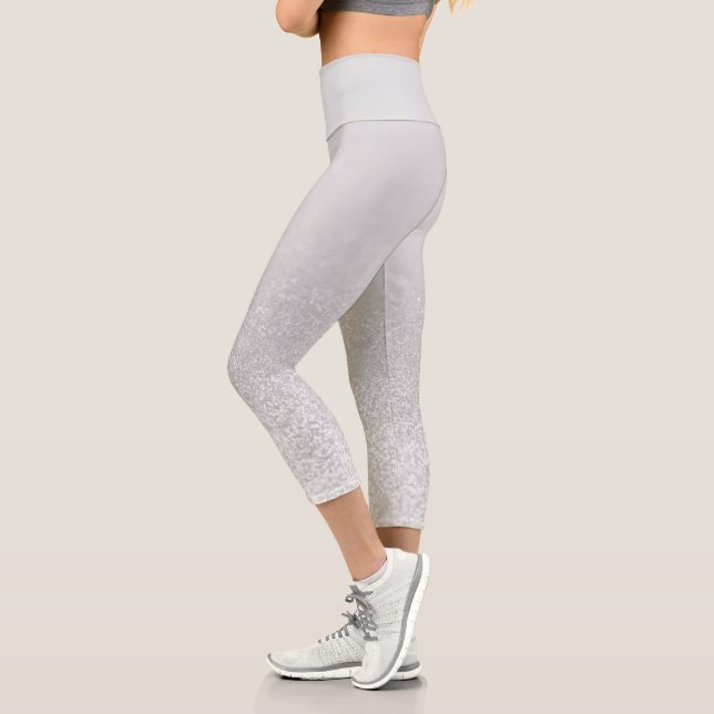 Glitzer-Leuchten Capri Leggings (Links)
