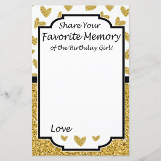 Glitzer Lieblings-Erinnerung an das Geburtstagskin