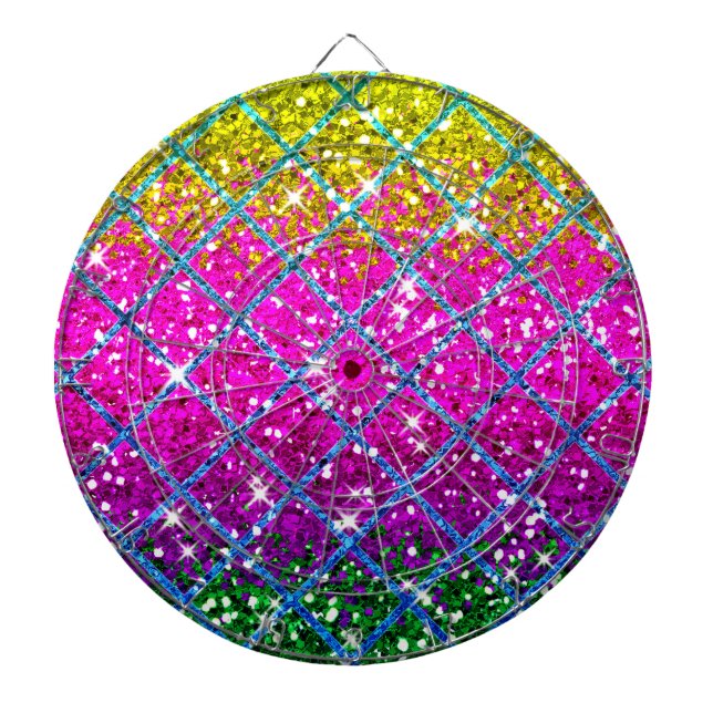 Glitzer Lila Snakeskin Dartscheibe (vorne)