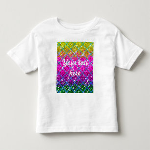 Glitzer Lila Snakeskin Kleinkind T-shirt