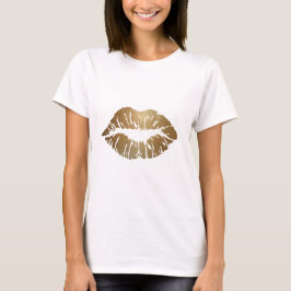 Glitzer Lippen, Luxus-Stil T-Shirt