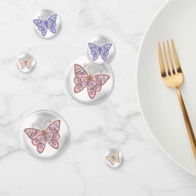 Glitzer Look Butterflies Confetti Konfetti (Gruppe)
