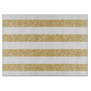 Glitzer Look Stripes Cutting Board Schneidebrett