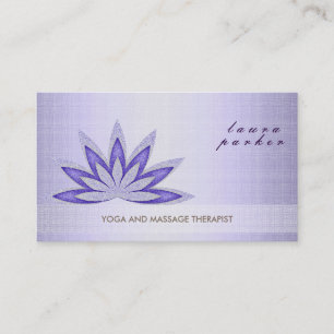 Glitzer Lotus Blume Logo Yoga Gesundheit Visitenkarte