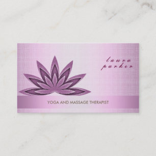 Glitzer Lotus Blume Logo Yoga Gesundheit Visitenkarte