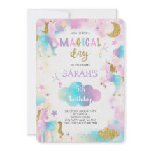 Glitzer Magical Unicorn Geburtstag